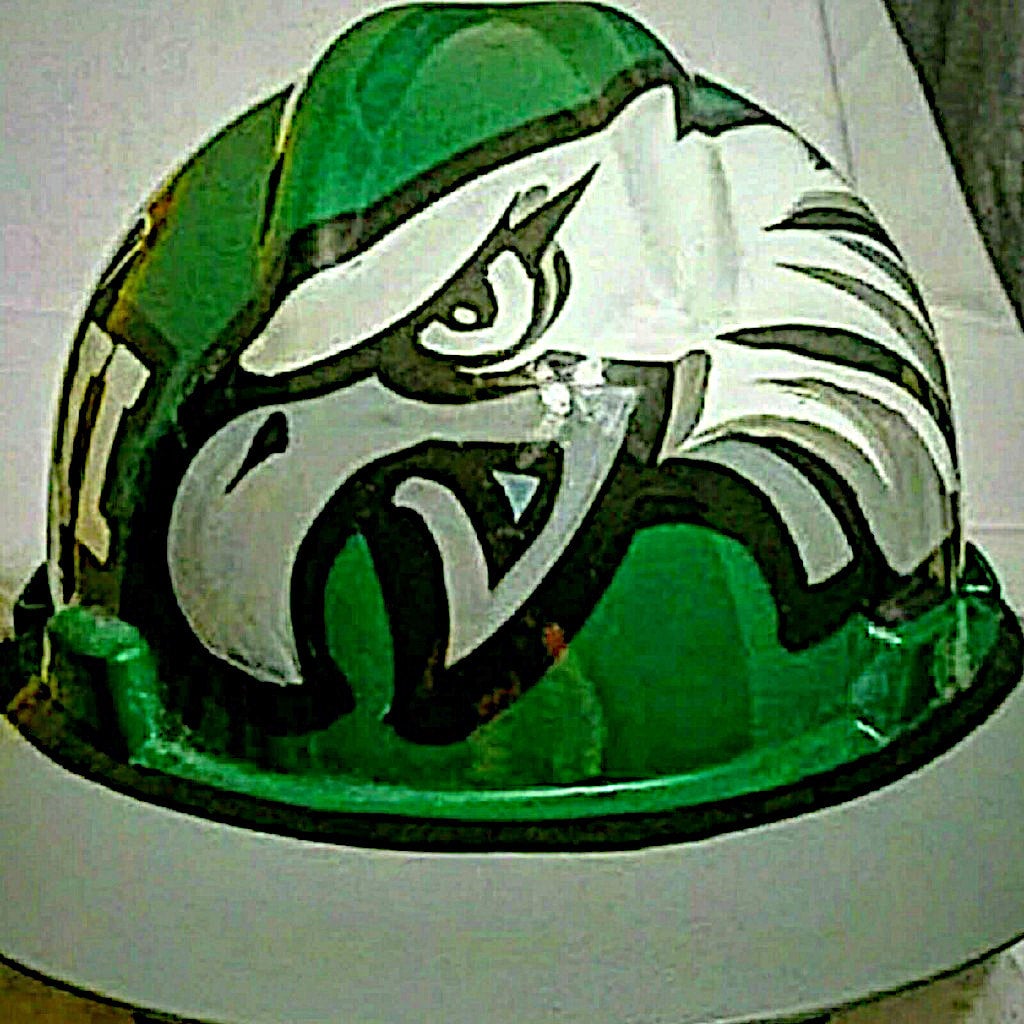 Philadelphia eagles full 2024 brim hard hat