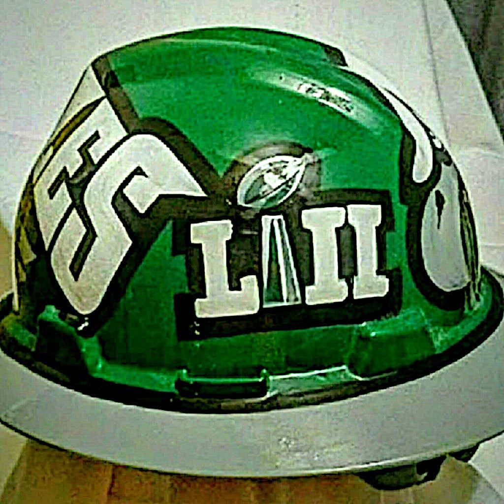 Philadelphia eagles custom Hardhat - Zar designs - Crafts & Other