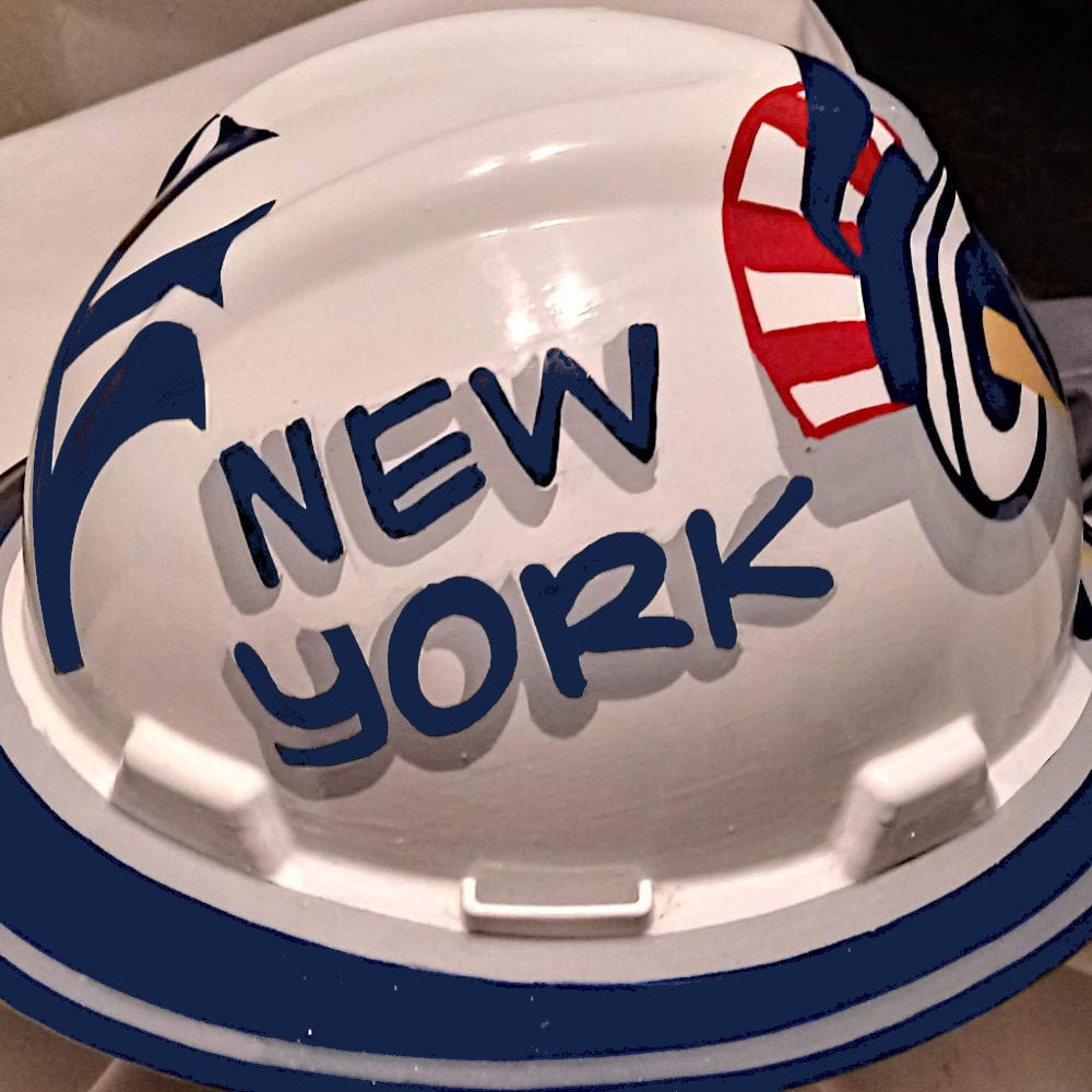 new york giants hard hat