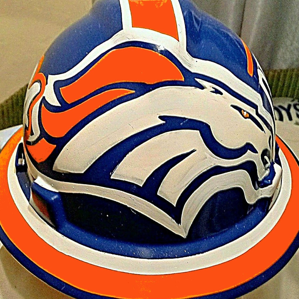 Denver Broncos hard hat