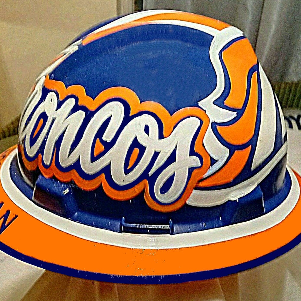 Denver Broncos NFL Fans Full Brim Hard Hat