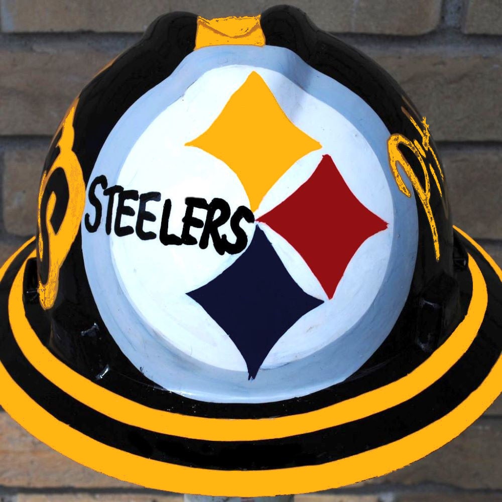 Airbrushed Pittsburgh Steelers Hat Hand Painted Airbrush Cap 