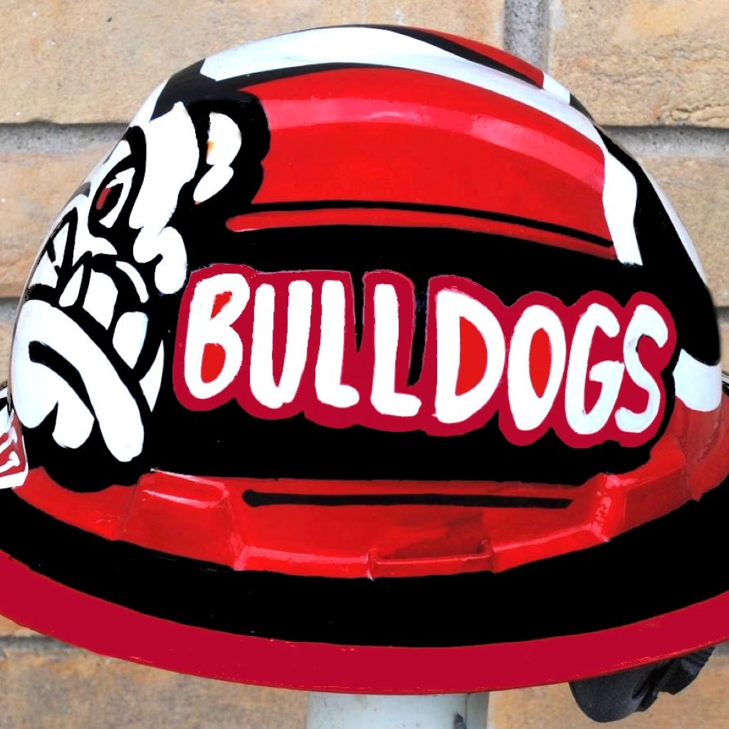 Georgia Bulldogs hard hats